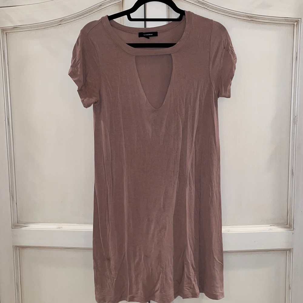 olivaceous nude t-shirt dress size xs